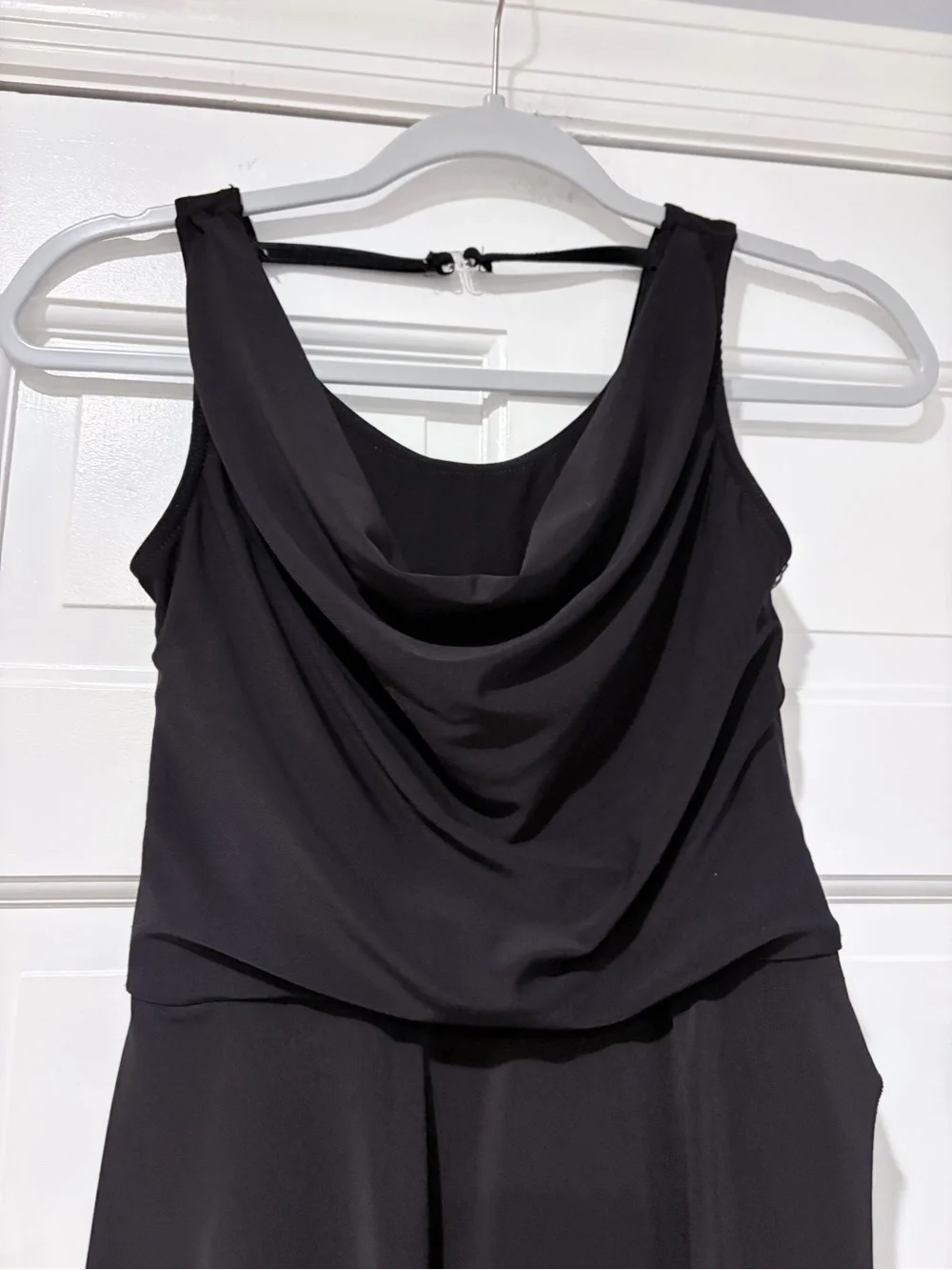 Weissman Worn Black Cowl Neck Lyrical Dance Dress Child Large